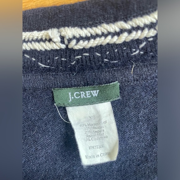 J.crew navy tunic sweater. Size XS. - Picture 4 of 4